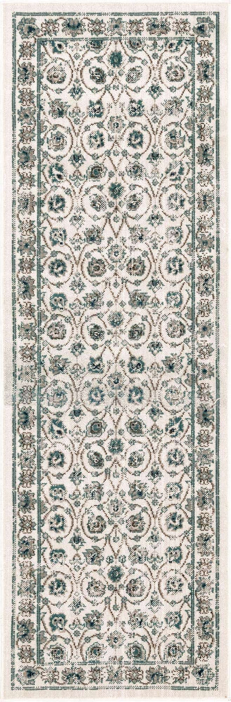 Ivory 2' x 6' 1 Aarhus Runner Area Rug 100% Polypropylene With Jute Foundation Living Room Bedroom Carpet for Sale at Rug Engine
