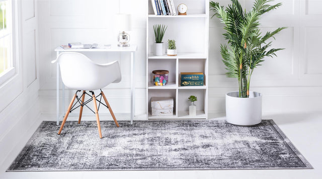 Gray 5' 3 x 8' Aarhus Rectangle Area Rug 100% Polypropylene With Jute Foundation Living Room Bedroom Carpet for Sale at Rug Engine