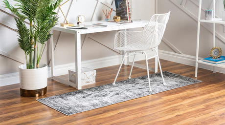 Gray 2' x 6' 1 Aarhus Runner Area Rug 100% Polypropylene With Jute Foundation Living Room Bedroom Carpet for Sale at Rug Engine
