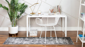 Gray 2' x 6' 1 Aarhus Runner Area Rug 100% Polypropylene With Jute Foundation Living Room Bedroom Carpet for Sale at Rug Engine