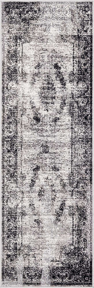 Gray 2' x 6' 1 Aarhus Runner Area Rug 100% Polypropylene With Jute Foundation Living Room Bedroom Carpet for Sale at Rug Engine