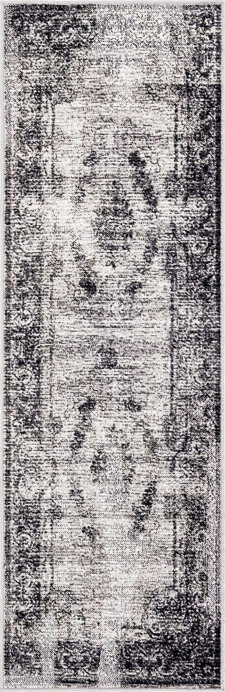Gray 2' x 6' 1 Aarhus Runner Area Rug 100% Polypropylene With Jute Foundation Living Room Bedroom Carpet for Sale at Rug Engine