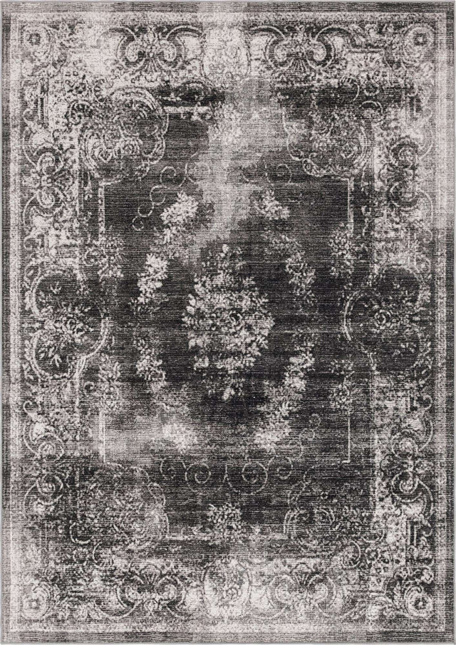 Charcoal 7' 1 x 10' Aarhus Rectangle Area Rug 100% Polypropylene With Jute Foundation Living Room Bedroom Carpet for Sale at Rug Engine