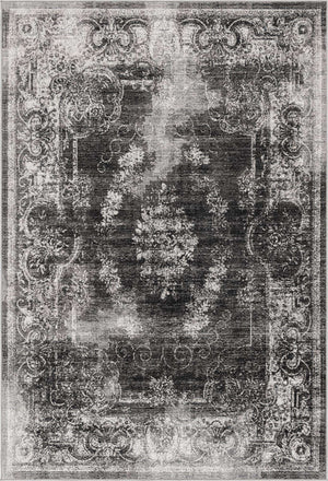 Charcoal 6' 1 x 9' Aarhus Rectangle Area Rug 100% Polypropylene With Jute Foundation Living Room Bedroom Carpet for Sale at Rug Engine