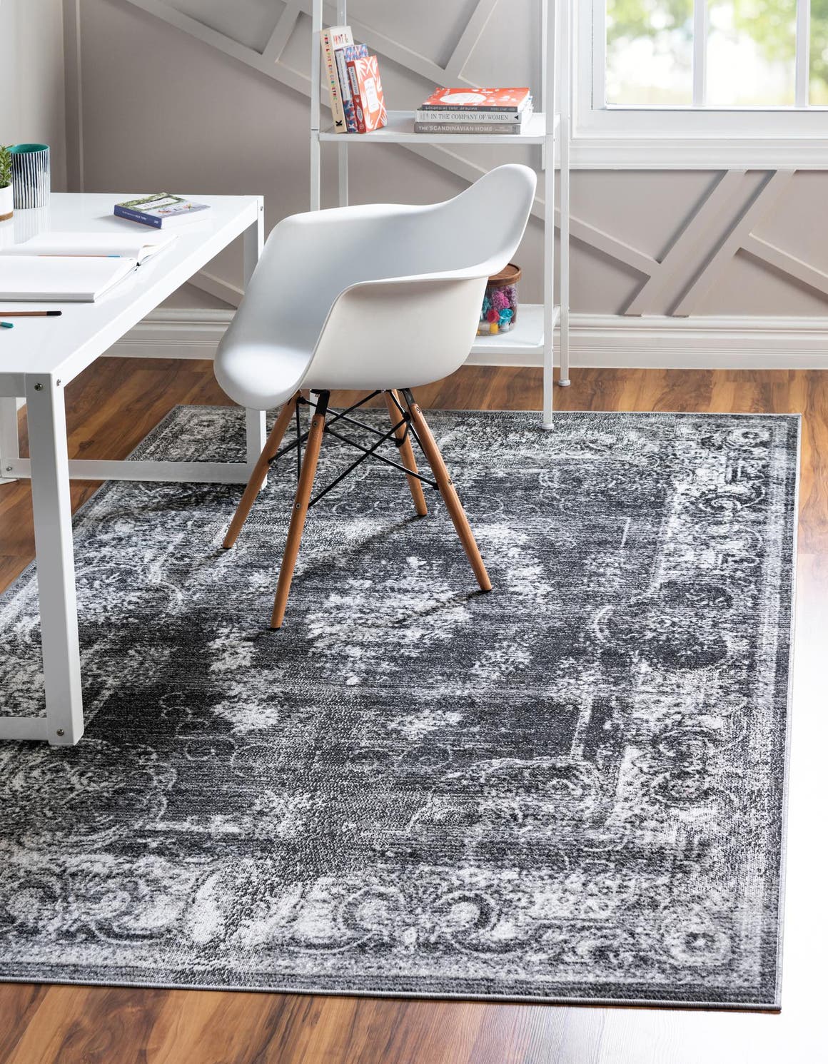 Charcoal 9' 10 x 13' 3 Aarhus Rectangle Area Rug 100% Polypropylene With Jute Foundation Living Room Bedroom Carpet for Sale at Rug Engine