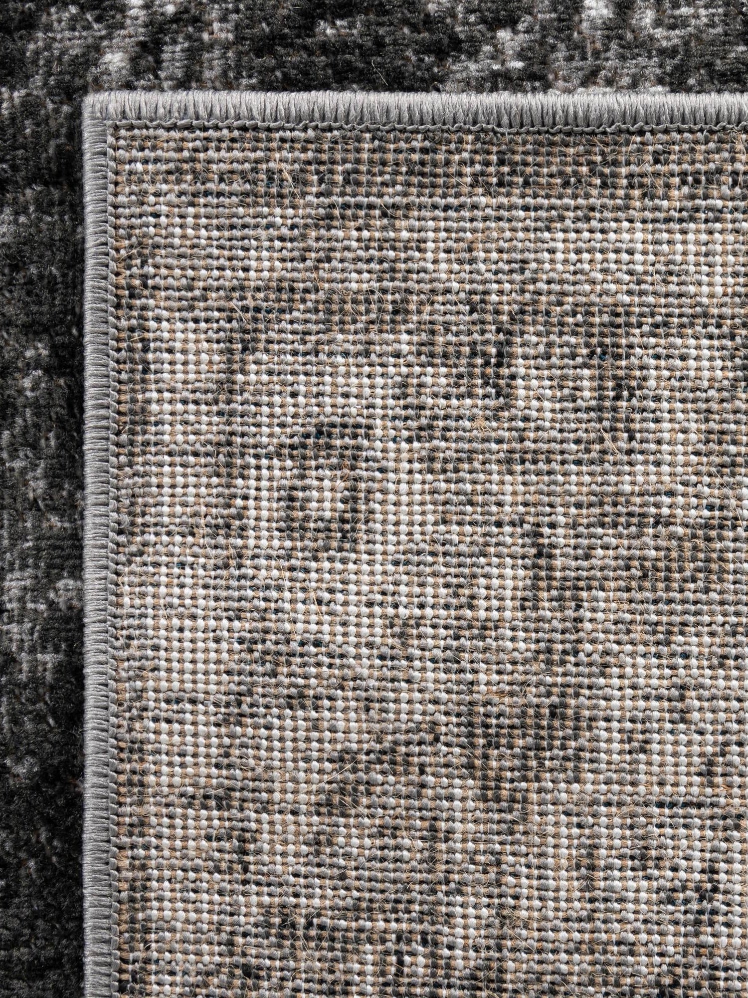 Charcoal 7' 10 x 11' Aarhus Rectangle Area Rug 100% Polypropylene With Jute Foundation Living Room Bedroom Carpet for Sale at Rug Engine