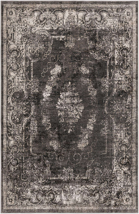 Charcoal 5' 3 x 8' Aarhus Rectangle Area Rug 100% Polypropylene With Jute Foundation Living Room Bedroom Carpet for Sale at Rug Engine