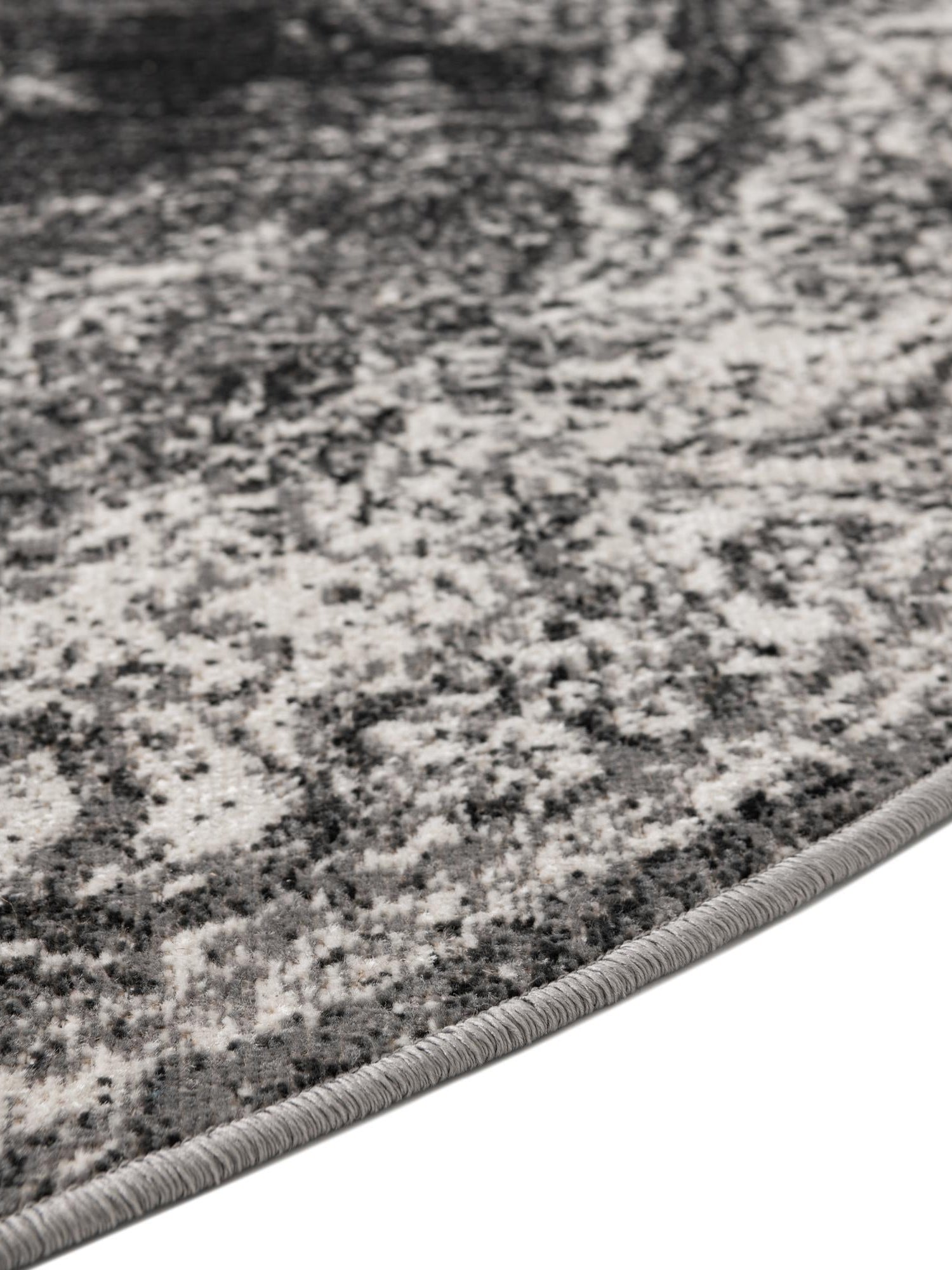 Charcoal 7' 10 x 7' 10 Aarhus Round Area Rug 100% Polypropylene With Jute Foundation Living Room Bedroom Carpet for Sale at Rug Engine