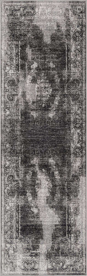Charcoal 2' 7 x 10' Aarhus Runner Area Rug 100% Polypropylene With Jute Foundation Living Room Bedroom Carpet for Sale at Rug Engine