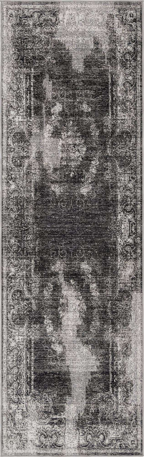 Charcoal 2' 7 x 10' Aarhus Runner Area Rug 100% Polypropylene With Jute Foundation Living Room Bedroom Carpet for Sale at Rug Engine