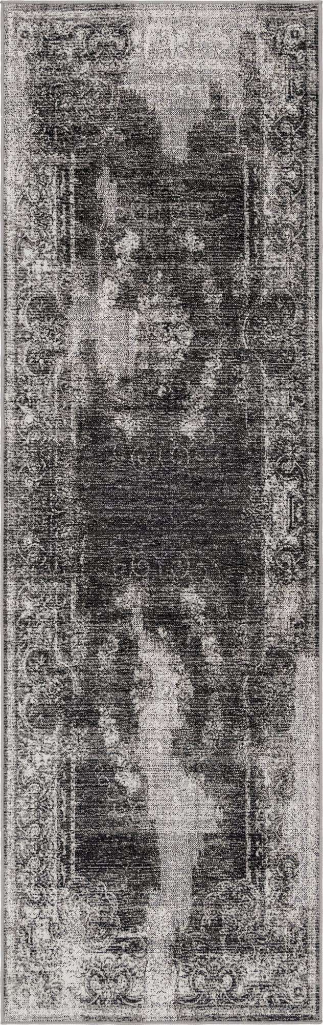 Charcoal 2' 7 x 10' Aarhus Runner Area Rug 100% Polypropylene With Jute Foundation Living Room Bedroom Carpet for Sale at Rug Engine