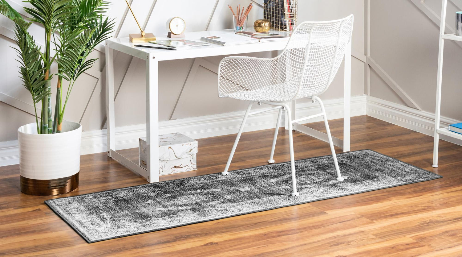 Charcoal 2' x 6' 1 Aarhus Runner Area Rug 100% Polypropylene With Jute Foundation Living Room Bedroom Carpet for Sale at Rug Engine