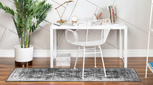 Charcoal 2' 7 x 10' Aarhus Runner Area Rug 100% Polypropylene With Jute Foundation Living Room Bedroom Carpet for Sale at Rug Engine