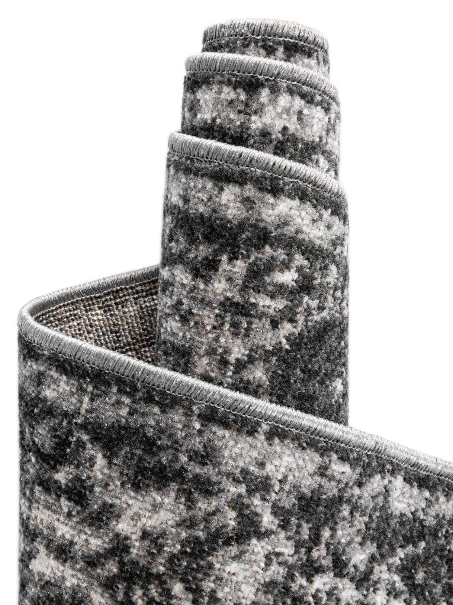 Charcoal 2' x 4' 1 Aarhus Runner Area Rug 100% Polypropylene With Jute Foundation Living Room Bedroom Carpet for Sale at Rug Engine