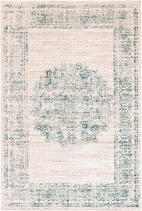 Cream 6' 1 x 9' Aarhus Rectangle Area Rug 100% Polypropylene With Jute Foundation Living Room Bedroom Carpet for Sale at Rug Engine