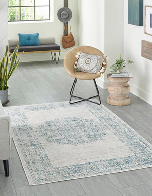 Cream 6' 1 x 9' Aarhus Rectangle Area Rug 100% Polypropylene With Jute Foundation Living Room Bedroom Carpet for Sale at Rug Engine