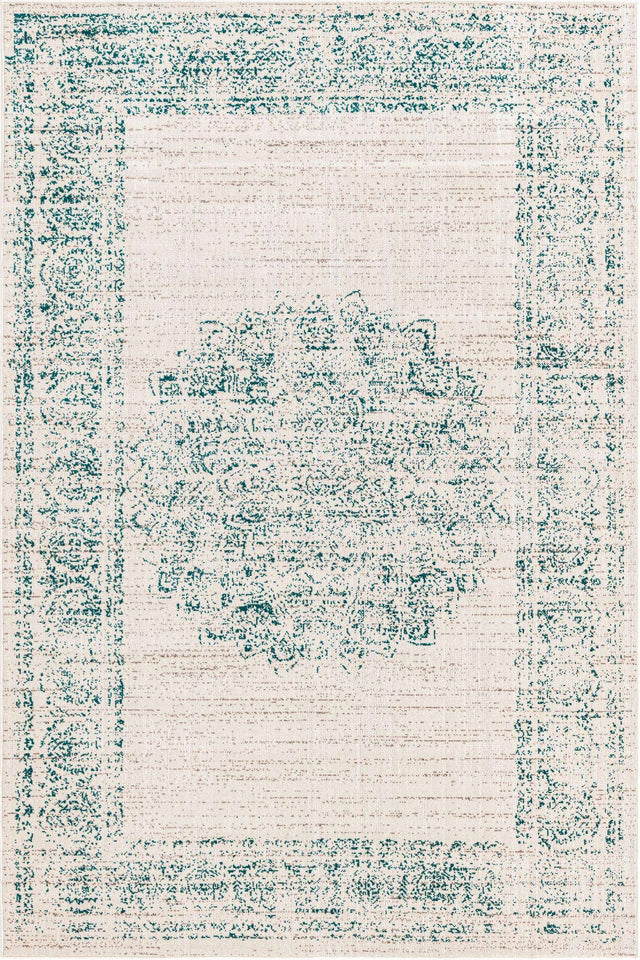 Cream 5' 3 x 8' Aarhus Rectangle Area Rug 100% Polypropylene With Jute Foundation Living Room Bedroom Carpet for Sale at Rug Engine