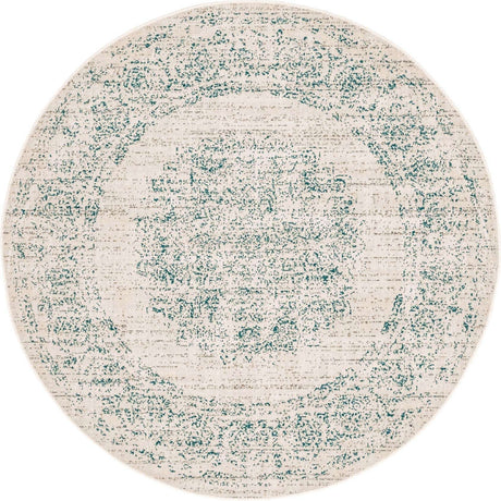 Cream 5' 3 x 5' 3 Aarhus Round Area Rug 100% Polypropylene With Jute Foundation Living Room Bedroom Carpet for Sale at Rug Engine