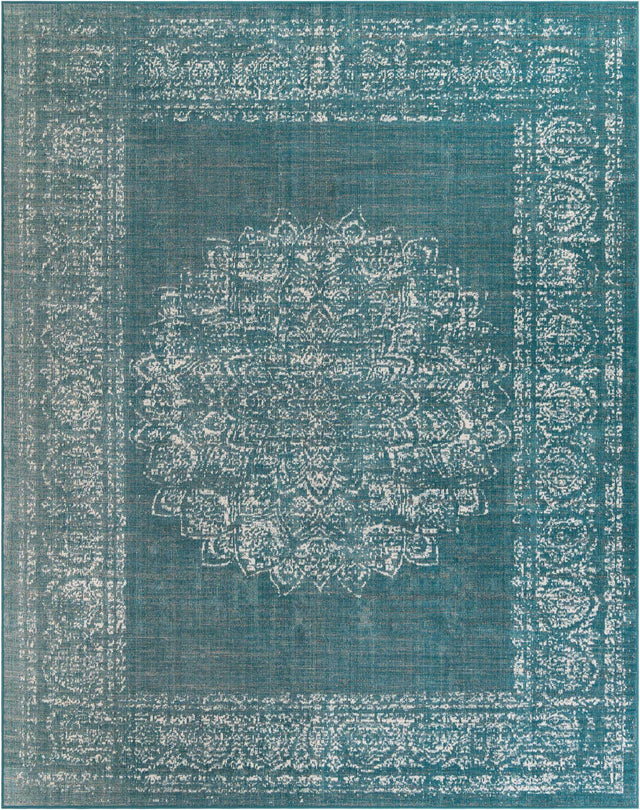 Blue 7' 10 x 10' Aarhus Rectangle Area Rug 100% Polypropylene With Jute Foundation Living Room Bedroom Carpet for Sale at Rug Engine