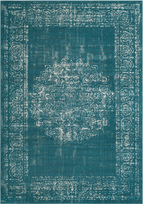Blue 7' 1 x 10' Aarhus Rectangle Area Rug 100% Polypropylene With Jute Foundation Living Room Bedroom Carpet for Sale at Rug Engine