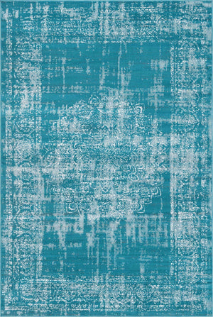 Blue 6' 1 x 9' Aarhus Rectangle Area Rug 100% Polypropylene With Jute Foundation Living Room Bedroom Carpet for Sale at Rug Engine