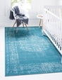 Blue 7' 10 x 10' Aarhus Rectangle Area Rug 100% Polypropylene With Jute Foundation Living Room Bedroom Carpet for Sale at Rug Engine