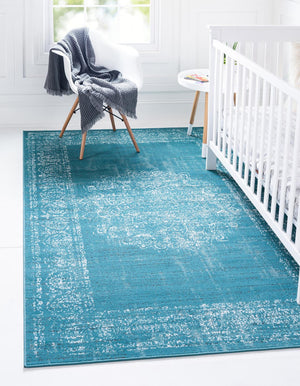 Blue 3' 3 x 5' 3 Aarhus Rectangle Area Rug 100% Polypropylene With Jute Foundation Living Room Bedroom Carpet for Sale at Rug Engine