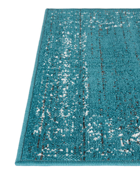 Blue 7' 1 x 10' Aarhus Rectangle Area Rug 100% Polypropylene With Jute Foundation Living Room Bedroom Carpet for Sale at Rug Engine