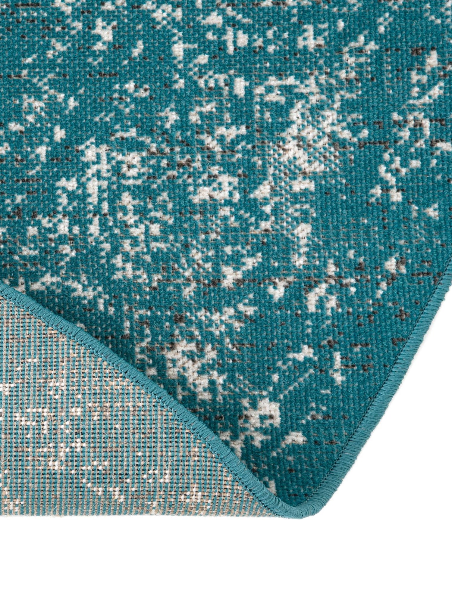Blue 7' 10 x 7' 10 Aarhus Round Area Rug 100% Polypropylene With Jute Foundation Living Room Bedroom Carpet for Sale at Rug Engine