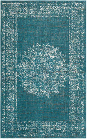 Blue 3' 3 x 5' 3 Aarhus Rectangle Area Rug 100% Polypropylene With Jute Foundation Living Room Bedroom Carpet for Sale at Rug Engine