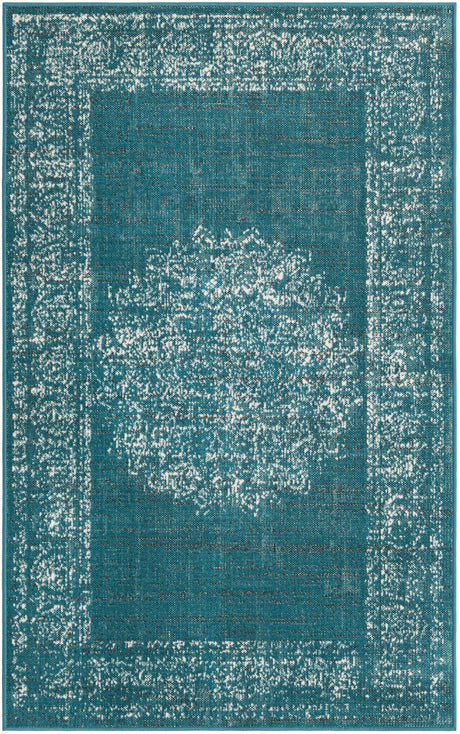 Blue 3' 3 x 5' 3 Aarhus Rectangle Area Rug 100% Polypropylene With Jute Foundation Living Room Bedroom Carpet for Sale at Rug Engine