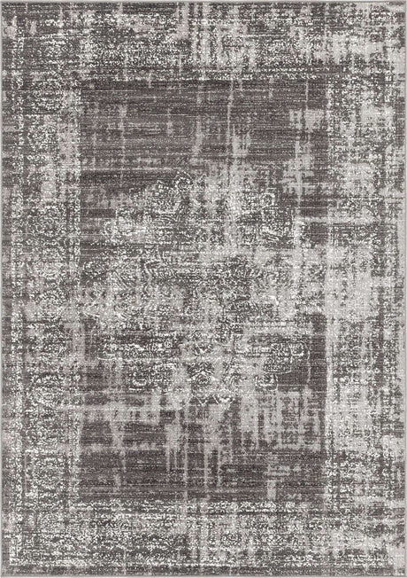 Dark Gray 7' 1 x 10' Aarhus Rectangle Area Rug 100% Polypropylene With Jute Foundation Living Room Bedroom Carpet for Sale at Rug Engine