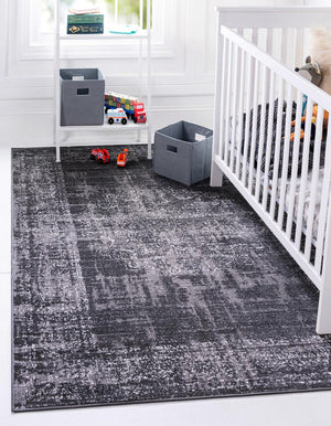 Dark Gray 7' 10 x 10' Aarhus Rectangle Area Rug 100% Polypropylene With Jute Foundation Living Room Bedroom Carpet for Sale at Rug Engine