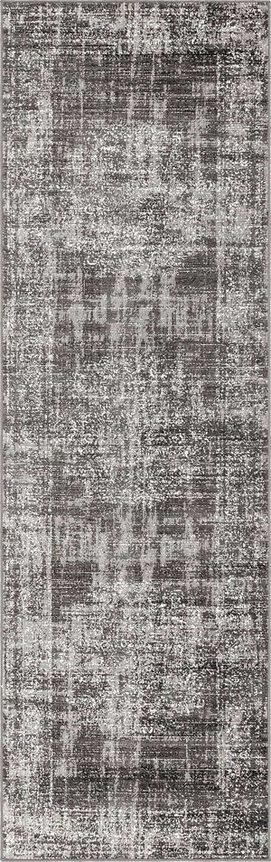 Dark Gray 2' 7 x 10' Aarhus Runner Area Rug 100% Polypropylene With Jute Foundation Living Room Bedroom Carpet for Sale at Rug Engine