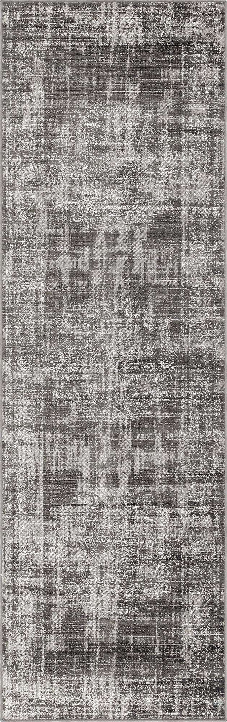 Dark Gray 2' 7 x 10' Aarhus Runner Area Rug 100% Polypropylene With Jute Foundation Living Room Bedroom Carpet for Sale at Rug Engine