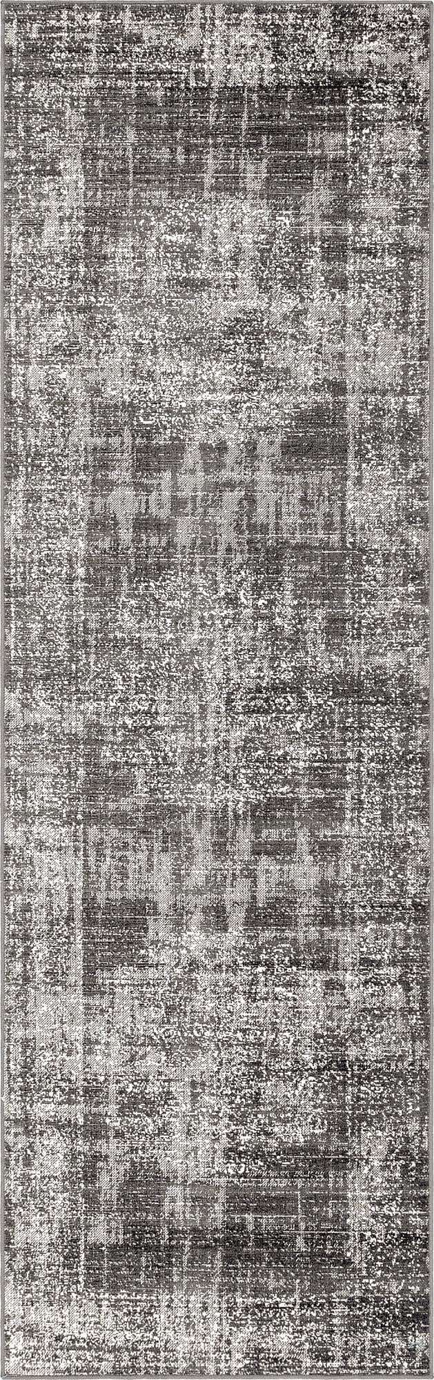 Dark Gray 2' 7 x 10' Aarhus Runner Area Rug 100% Polypropylene With Jute Foundation Living Room Bedroom Carpet for Sale at Rug Engine