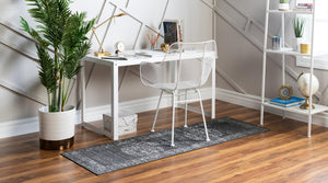 Dark Gray 2' 7 x 10' Aarhus Runner Area Rug 100% Polypropylene With Jute Foundation Living Room Bedroom Carpet for Sale at Rug Engine