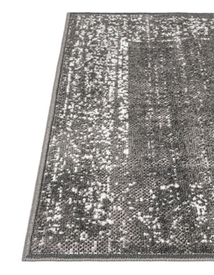 Dark Gray 2' 7 x 10' Aarhus Runner Area Rug 100% Polypropylene With Jute Foundation Living Room Bedroom Carpet for Sale at Rug Engine