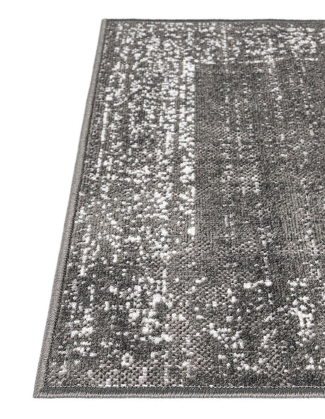 Dark Gray 2' x 6' 1 Aarhus Runner Area Rug 100% Polypropylene With Jute Foundation Living Room Bedroom Carpet for Sale at Rug Engine