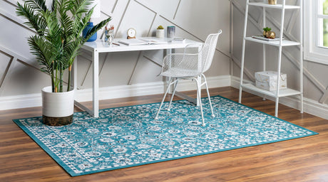 Blue 8' x 10' Aarhus Rectangle Area Rug 100% Polypropylene With Jute Foundation Living Room Bedroom Carpet for Sale at Rug Engine