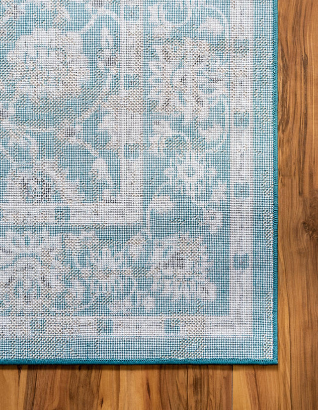 Blue 8' x 10' Aarhus Rectangle Area Rug 100% Polypropylene With Jute Foundation Living Room Bedroom Carpet for Sale at Rug Engine