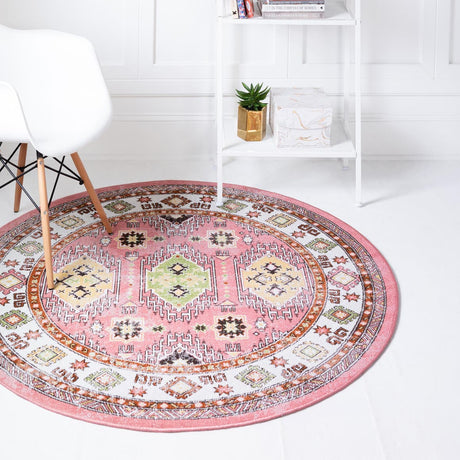 Rose 9' 10 x 9' 10 Aarhus Round Area Rug 100% Polypropylene With Jute Foundation Living Room Bedroom Carpet for Sale at Rug Engine