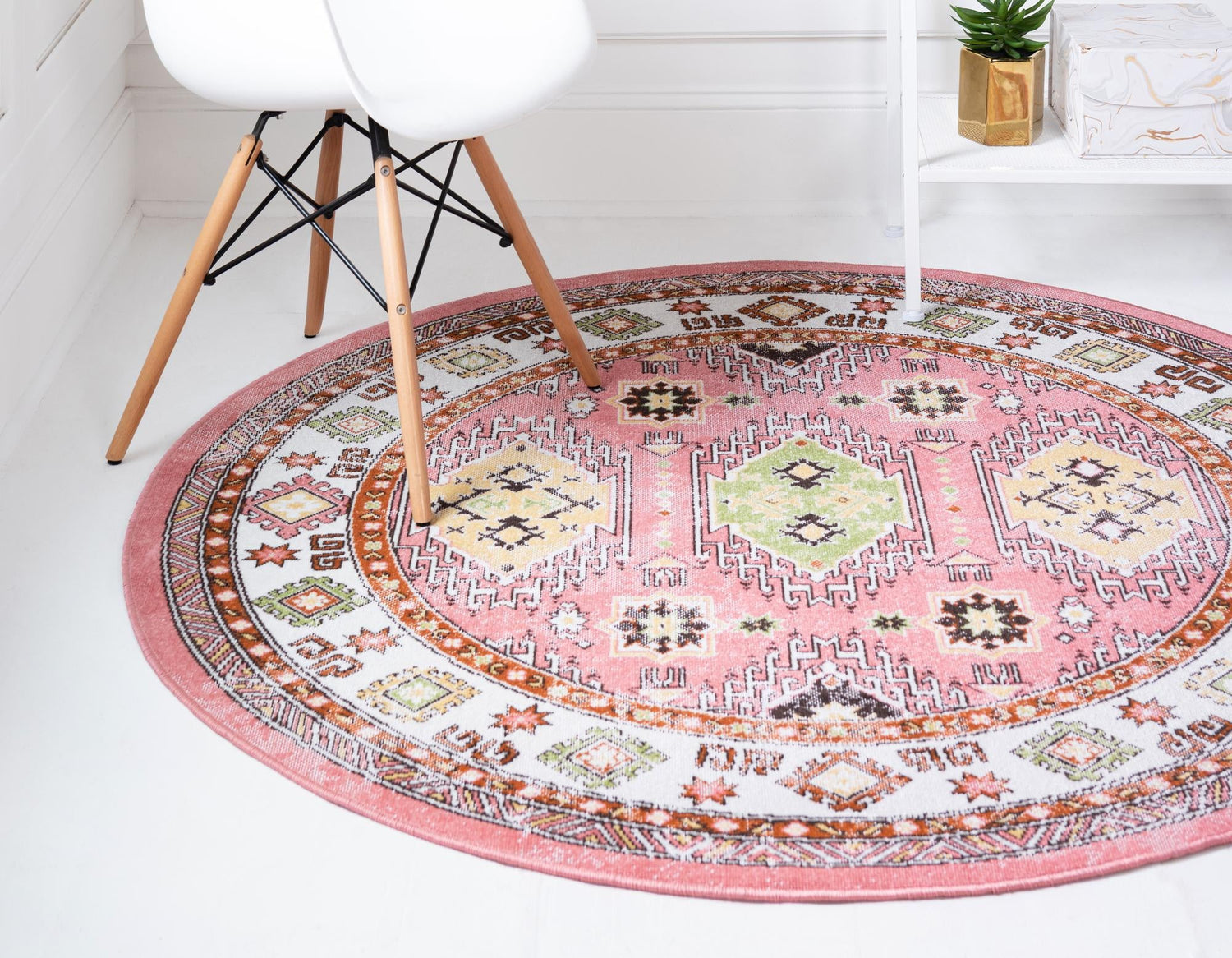 Rose 7' 10 x 7' 10 Aarhus Round Area Rug 100% Polypropylene With Jute Foundation Living Room Bedroom Carpet for Sale at Rug Engine