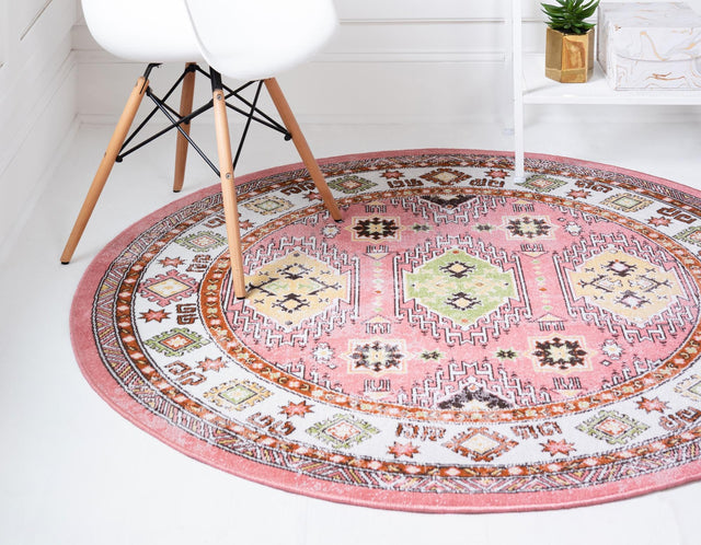 Rose 7' 10 x 7' 10 Aarhus Round Area Rug 100% Polypropylene With Jute Foundation Living Room Bedroom Carpet for Sale at Rug Engine