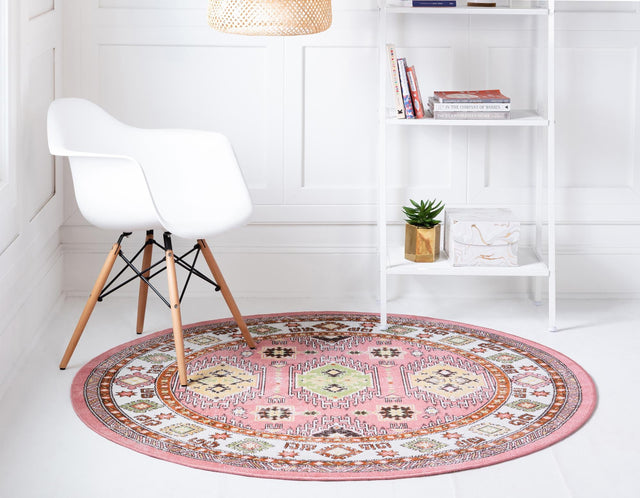 Rose 7' 10 x 7' 10 Aarhus Round Area Rug 100% Polypropylene With Jute Foundation Living Room Bedroom Carpet for Sale at Rug Engine