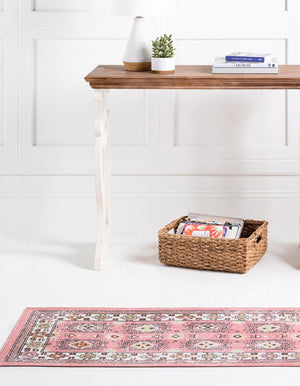 Rose 2' 7 x 10' Aarhus Runner Area Rug 100% Polypropylene With Jute Foundation Living Room Bedroom Carpet for Sale at Rug Engine