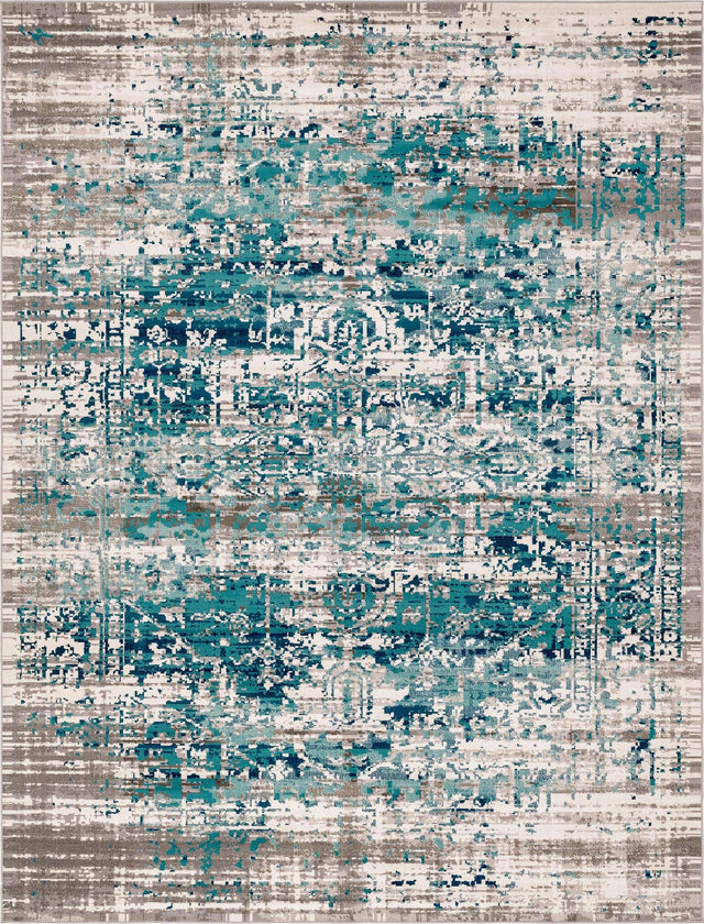 Blue 9' 10 x 13' 3 Aarhus Rectangle Area Rug 100% Polypropylene With Jute Foundation Living Room Bedroom Carpet for Sale at Rug Engine