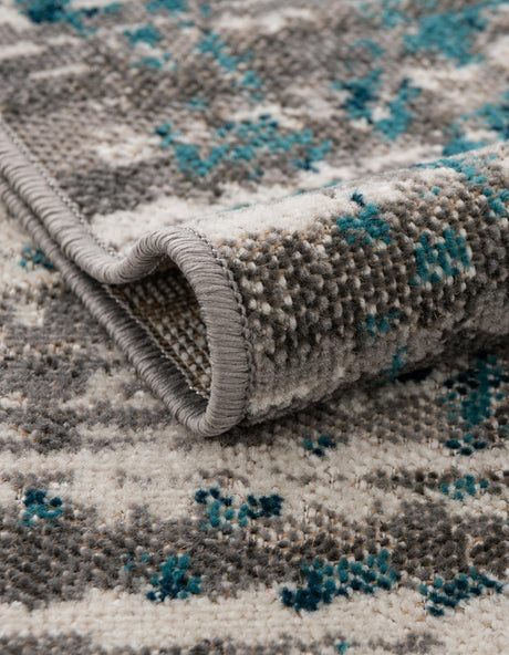 Blue 2' x 6' 1 Aarhus Runner Area Rug 100% Polypropylene With Jute Foundation Living Room Bedroom Carpet for Sale at Rug Engine