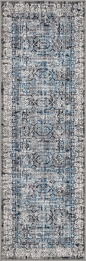 Gray 2' x 6' Aarhus Runner Area Rug 100% Polypropylene With Jute Foundation Living Room Bedroom Carpet for Sale at Rug Engine