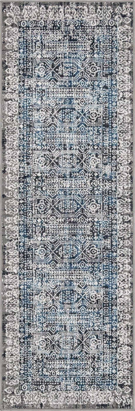 Gray 2' x 6' Aarhus Runner Area Rug 100% Polypropylene With Jute Foundation Living Room Bedroom Carpet for Sale at Rug Engine